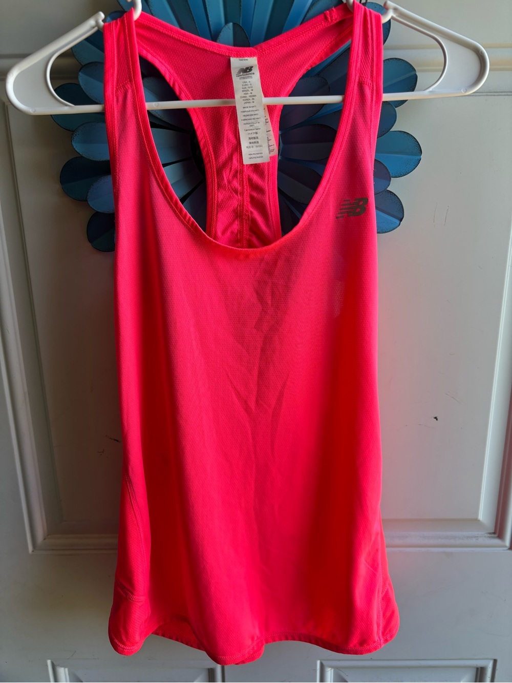 New Balance Neon Pink Racerback Performance Tank